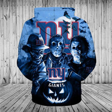 Load image into Gallery viewer, New York Giants NFL Apparel Unisex 3D Polyester Horror Halloween Hoodie Sweatshirt Personalized Full Color Full Plus Size Best Gift Printed Logo Team