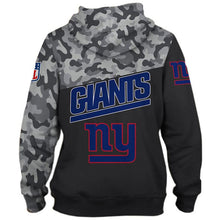 Load image into Gallery viewer, New York Giants NFL Apparel Unisex 3D Polyester Military Zipper Hoodie Sweatshirt Personalized Full Color Full Plus Size Best Gift Printed Logo Team