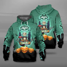 Load image into Gallery viewer, New York Jets NFL Apparel Unisex Polyester Halloween Costume Hoodies Personalized Full Color Full Plus Size Best Gift Printed Logo Team