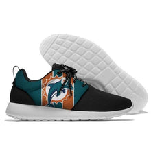 Load image into Gallery viewer, Miami Dolphins NFL Apparel Lightweight Comfort Sport Shoes Sneaker Personalized Full Color Full Plus Size Best Gift Printed Logo Team