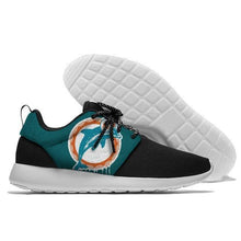 Load image into Gallery viewer, Miami Dolphins NFL Apparel Lightweight Comfort Sport Shoes Sneaker Personalized Full Color Full Plus Size Best Gift Printed Logo Team