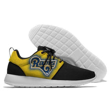 Load image into Gallery viewer, Los Angeles Rams NFL Apparel Lightweight Comfort Sport Shoes Sneaker Personalized Full Color Full Plus Size Best Gift Printed Logo Team
