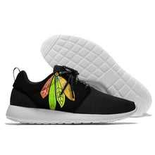 Load image into Gallery viewer, Chicago Blackhawks NHL Apparel Lightweight Comfort Sport Shoes Sneaker Personalized Full Color Full Plus Size Best Gift Printed Logo Team