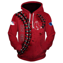 Load image into Gallery viewer, Boston Red Sox MLB Apparel Men 3D Polyester Hoodie Sweatshirt Personalized Full Color Full Plus Size Best Gift Printed Logo Team