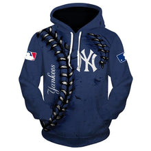 Load image into Gallery viewer, New York Yankees MLB Apparel Men 3D Polyester Hoodie Sweatshirt Personalized Full Color Full Plus Size Best Gift Printed Logo Team