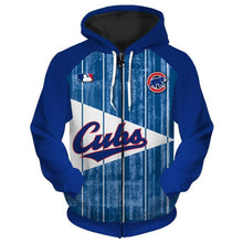 Load image into Gallery viewer, Chicago Cubs MLB Apparel Men 3D Polyester Hoodie Sweatshirt Personalized Full Color Full Plus Size Best Gift Printed Logo Team