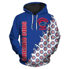 Load image into Gallery viewer, Chicago Cubs MLB Apparel Men 3D Polyester Hoodie Sweatshirt Personalized Full Color Full Plus Size Best Gift Printed Logo Team