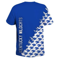 Load image into Gallery viewer, Kentucky Wildcats NCCA  Apparel Men Short Sleeve 3D All Over Print T-Shirt Personalized Full Color Full Plus Size Best Gift Printed Logo Team