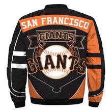 Load image into Gallery viewer, New York Giants MLB Apparel Men Zipper Bomber Jacket Personalized Full Color Full Plus Size Best Gift Printed Logo Team