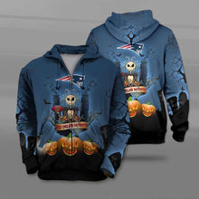 Load image into Gallery viewer, New England Patriots NFL Apparel Unisex Polyester Halloween 3D Costume Hoodies Personalized Full Color Full Plus Size Best Gift Printed Logo Team