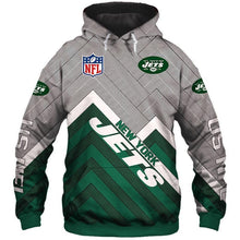 Load image into Gallery viewer, New York Jets NFL Apparel Men Polyester 3D Hoodies Custom Personalized Full Color Full Plus Size Best Gift Printed Logo Team