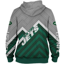 Load image into Gallery viewer, New York Jets NFL Apparel Men Polyester 3D Hoodies Custom Personalized Full Color Full Plus Size Best Gift Printed Logo Team