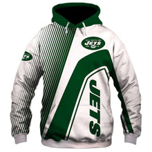 Load image into Gallery viewer, New York Jets NFL Apparel Men Polyester 3D Hoodies Custom Personalized Full Color Full Plus Size Best Gift Printed Logo Team