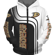 Load image into Gallery viewer, Anaheim Ducks NHL Apparel Men Apparel Men Polyester 3D Hoodies Custom Personalized Full Color Full Plus Size Best Gift Printed Logo Team