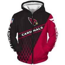 Load image into Gallery viewer, Arizona Cardinals NFL Apparel Men Polyester 3D Hoodies Custom Personalized Full Color Full Plus Size Best Gift Printed Logo Team