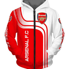 Load image into Gallery viewer, Arsenal Apparel Men Zipper 3D Hoodies Personalized Full Color Full Plus Size Best Gift Printed Logo Team
