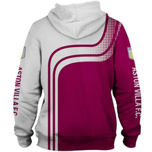 Load image into Gallery viewer, Aston Villa Apparel Men Zipper 3D Hoodies Personalized Full Color Full Plus Size Best Gift Printed Logo Team
