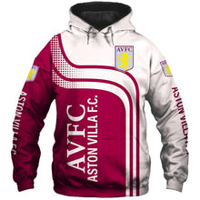 Load image into Gallery viewer, Aston Villa Apparel Men Zipper 3D Hoodies Personalized Full Color Full Plus Size Best Gift Printed Logo Team