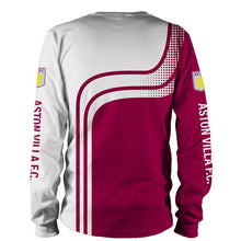 Load image into Gallery viewer, Aston Villa Apparel Men Polyester Sweatshirt 3D Long Sleeve Personalized Full Color Full Plus Size Best Gift Printed Logo Team