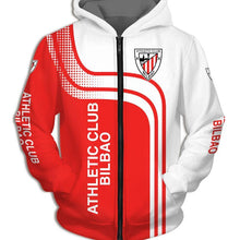 Load image into Gallery viewer, Athletic Bilbao Apparel Men Zipper 3D Hoodies Personalized Full Color Full Plus Size Best Gift Printed Logo Team