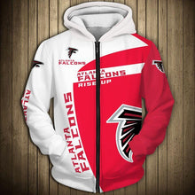 Load image into Gallery viewer, Atlanta Falcons NFL Apparel Men Polyester 3D Hoodies Custom Personalized Full Color Full Plus Size Best Gift Printed Logo Team