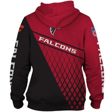 Load image into Gallery viewer, Atlanta Falcons NFL Apparel Men Zipper 3D Hoodies Custom Personalized Full Color Full Plus Size Best Gift Printed Logo Team