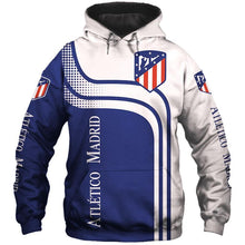 Load image into Gallery viewer, Atletico Madrid Apparel Men Zipper 3D Hoodies Custom Personalized Full Color Full Plus Size Best Gift Printed Logo Team