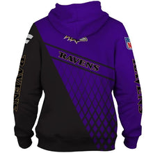 Load image into Gallery viewer, Baltimore Ravens NFL Apparel Men Polyester 3D Hoodies Custom Personalized Full Color Full Plus Size Best Gift Printed Logo Team