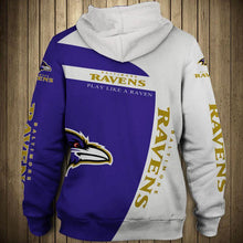 Load image into Gallery viewer, Baltimore Ravens NFL Apparel Men Polyester 3D Hoodies Custom Personalized Full Color Full Plus Size Best Gift Printed Logo Team