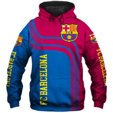 Load image into Gallery viewer, Barcelona Apparel Men Polyester 3D Hoodies Custom Personalized Full Color Full Plus Size Best Gift Printed Logo Team