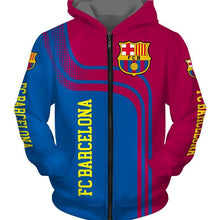 Load image into Gallery viewer, Barcelona Apparel Men Polyester 3D Hoodies Custom Personalized Full Color Full Plus Size Best Gift Printed Logo Team