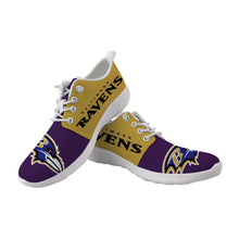 Load image into Gallery viewer, Baltimore Ravens NFL Apparel Unisex Breathable Shoes Sneaker Custom Personalized Full Color Full Plus Size Best Gift Printed Logo Team