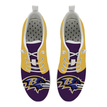 Load image into Gallery viewer, Baltimore Ravens NFL Apparel Unisex Breathable Shoes Sneaker Custom Personalized Full Color Full Plus Size Best Gift Printed Logo Team