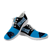 Load image into Gallery viewer, Carolina Panthers NFL Apparel Unisex Breathable Shoes Sneaker Custom Personalized Full Color Full Plus Size Best Gift Printed Logo Team