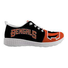 Load image into Gallery viewer, Cincinnati Bengals NFL Apparel Unisex Breathable Shoes Sneaker Custom Personalized Full Color Full Plus Size Best Gift Printed Logo Team