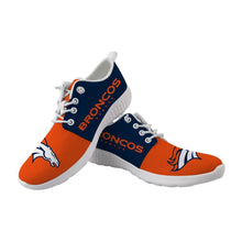 Load image into Gallery viewer, Denver Broncos NFL Apparel Unisex Breathable Shoes Sneaker Custom Personalized Full Color Full Plus Size Best Gift Printed Logo Team