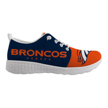 Load image into Gallery viewer, Denver Broncos NFL Apparel Unisex Breathable Shoes Sneaker Custom Personalized Full Color Full Plus Size Best Gift Printed Logo Team