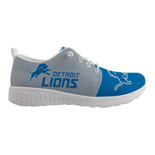 Load image into Gallery viewer, Detroit Lions NFL Apparel Unisex Breathable Shoes Sneaker Custom Personalized Full Color Full Plus Size Best Gift Printed Logo Team