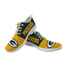 Load image into Gallery viewer, Green Bay Packers NFL Apparel Unisex Breathable Shoes Sneaker Custom Personalized Full Color Full Plus Size Best Gift Printed Logo Team