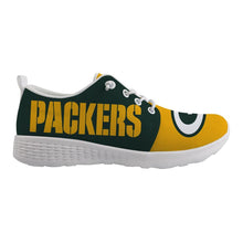 Load image into Gallery viewer, Green Bay Packers NFL Apparel Unisex Breathable Shoes Sneaker Custom Personalized Full Color Full Plus Size Best Gift Printed Logo Team