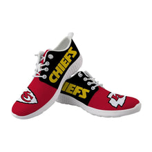 Load image into Gallery viewer, Kansas City Chiefs NFL Apparel Unisex Breathable Shoes Sneaker Custom Personalized Full Color Full Plus Size Best Gift Printed Logo Team