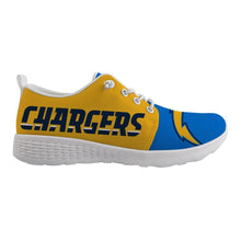 Load image into Gallery viewer, Los Angeles Chargers NFL Apparel Unisex Breathable Shoes Sneaker Custom Personalized Full Color Full Plus Size Best Gift Printed Logo Team
