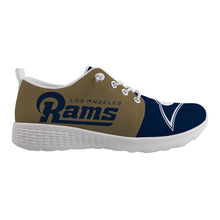 Load image into Gallery viewer, Los Angeles Rams NFL Apparel Unisex Breathable Shoes Sneaker Custom Personalized Full Color Full Plus Size Best Gift Printed Logo Team