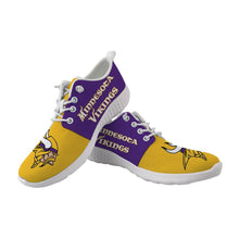 Load image into Gallery viewer, Minnesota Vikings NFL Apparel Unisex Breathable Shoes Sneaker Custom Personalized Full Color Full Plus Size Best Gift Printed Logo Team