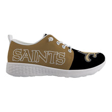 Load image into Gallery viewer, New Orleans Saints NFL Apparel Unisex Breathable Shoes Sneaker Custom Personalized Full Color Full Plus Size Best Gift Printed Logo Team