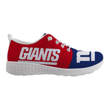 Load image into Gallery viewer, New York Giants NFL Apparel Unisex Breathable Shoes Sneaker Custom Personalized Full Color Full Plus Size Best Gift Printed Logo Team