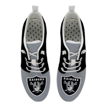 Load image into Gallery viewer, Oakland Raiders NFL Apparel Unisex Breathable Shoes Sneaker Custom Personalized Full Color Full Plus Size Best Gift Printed Logo Team