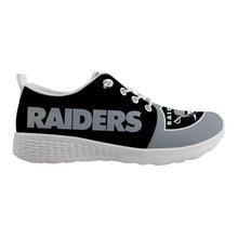 Load image into Gallery viewer, Oakland Raiders NFL Apparel Unisex Breathable Shoes Sneaker Custom Personalized Full Color Full Plus Size Best Gift Printed Logo Team