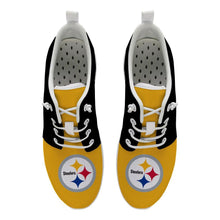 Load image into Gallery viewer, Pittsburgh Steelers NFL Apparel Unisex Breathable Shoes Sneaker Custom Personalized Full Color Full Plus Size Best Gift Printed Logo Team