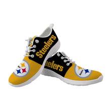 Load image into Gallery viewer, Pittsburgh Steelers NFL Apparel Unisex Breathable Shoes Sneaker Custom Personalized Full Color Full Plus Size Best Gift Printed Logo Team
